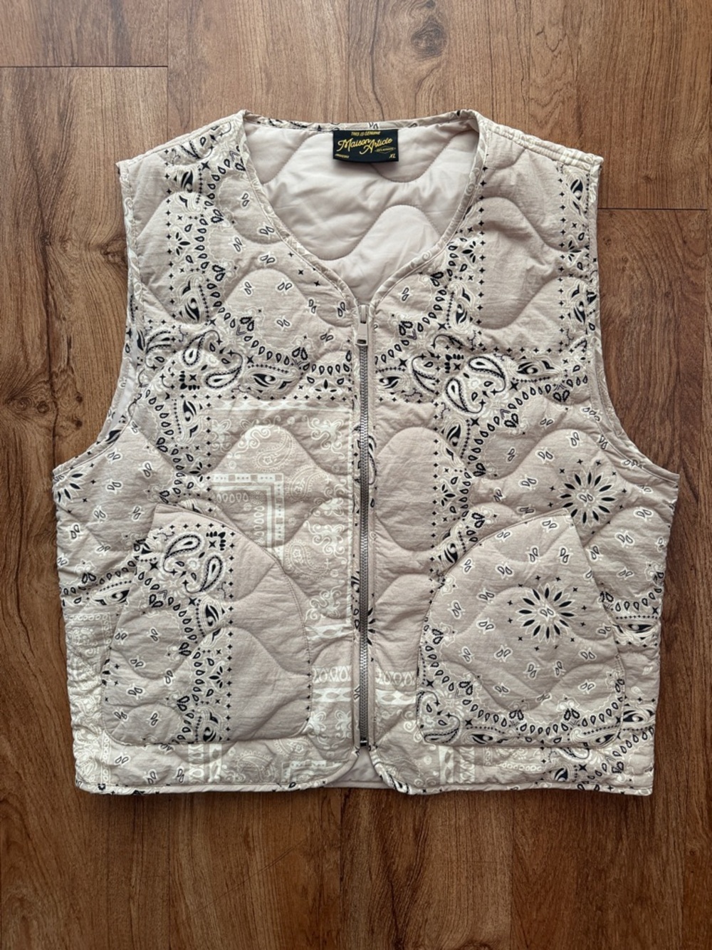 Maison Article Bandana Print Vest